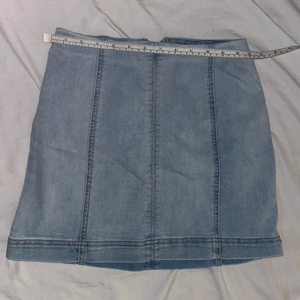Denim mini skirt